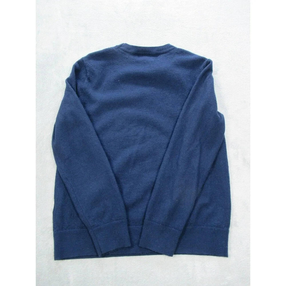 Banana Republic Sweater Men’s Large 100% Merino Wool Crew Neck Navy Blue